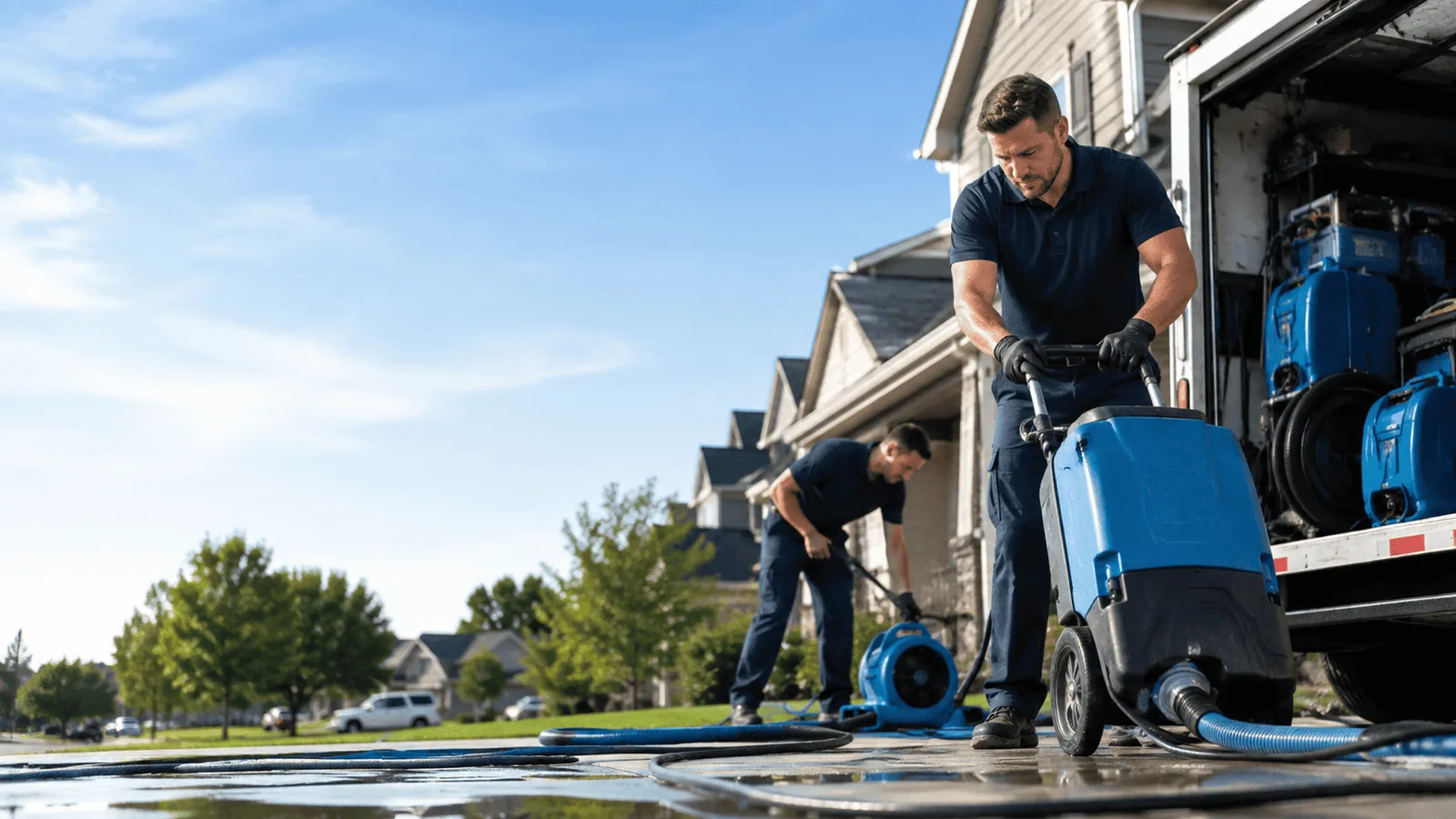 Structural Drying being performed in Pearl City, IL